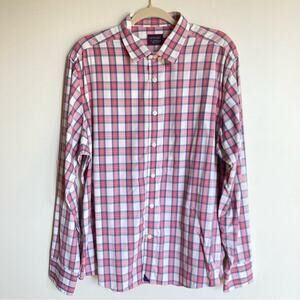 UNTUCKit Red and Blue Plaid Casual Button Down Shirt